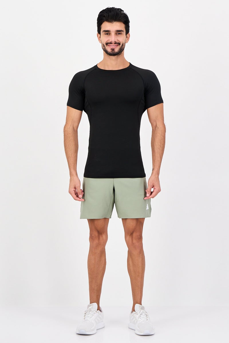 Adidas شورتات تدريب رياضية للرجال بطول 7 إنش، لون أخضر حكيم - Image 3